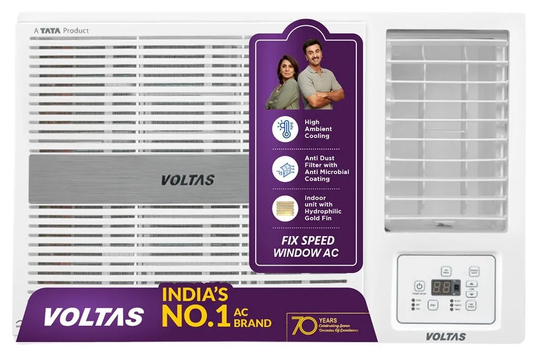 Voltas Window Air Conditioner, 1.5 Ton, 2 Star - 182FS Pearl